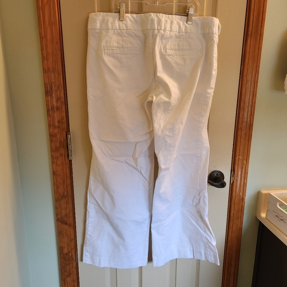 Retro GAP hiphugger wide leg white denim pants sz 10 - Picture 4 of 11